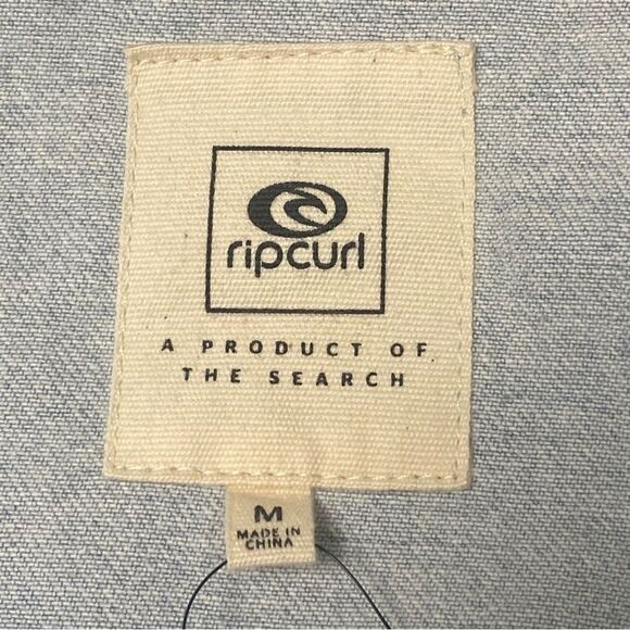 NWT Rip Curl Juniors' Venice Cotton Denim Shirt Jacket In Light Wash Size Medium - Picture 16 of 16